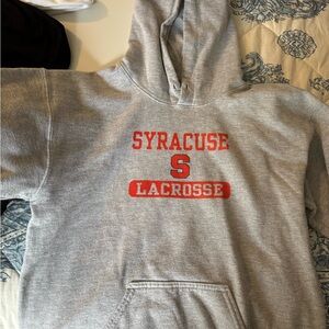 Gray Syracuse Lacrosse Hoodie